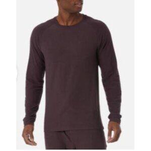 NEW! 32° Degree Heat Plum Long Sleeve Sleep Shirt Men's Size Large Crew Neck